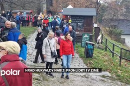 Hrad Hukvaldy nabízí prohlídky i v zimě, lidé uvidí i záchranné stavební práce