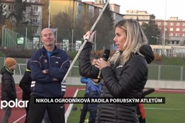 Olympionička Nikola Ogrodníková radila porubským atletům, jak správně házet oštěpem