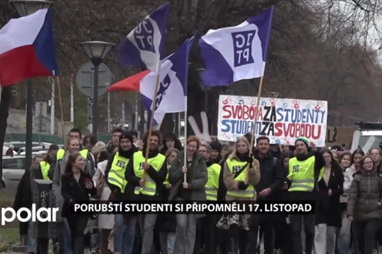 Studenti pěti gymnázií z Ostravy-Poruby si připomněli Den boje za svobodu a demokracii