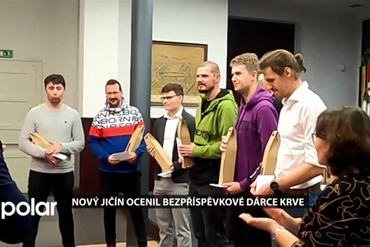 Nový Jičín ocenil bezpříspěvkové dárce krve