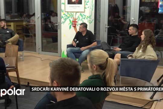 Srdcaři Karviné debatovali o rozvoji města s primátorem