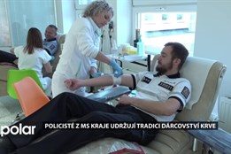 Policisté udržují tradici darování krve. V Ostravě je jí stále nedostatek