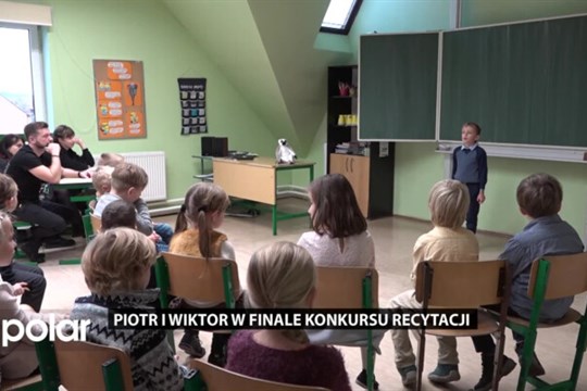 Piotr i Wiktor w finale konkursu recytacji