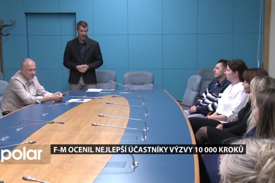 Frýdek-Místek ocenil nejlepší účastníky podzimní výzvy 10 000 kroků