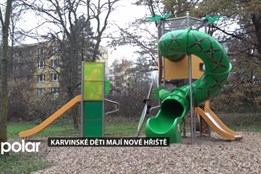 Karvinské děti mají nové hřiště, další herní prvky město chystá na jaro