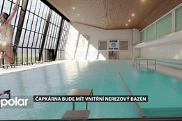 Čapkárna bude mít nerezový vnitřní bazén. Rekonstrukce se ale dotkne i pláště budovy