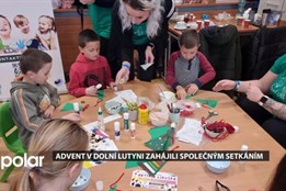 Advent v Dolní Lutyni zahájili společným setkáním a dětským výtvarným kreativem