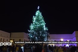 Karviná zahájila adventní čas rozsvícením vánočního stromu