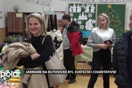 Předvánoční jarmark na Butovické byl sváteční i charitativní