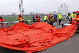 Integrovaný záchranný systém cvičil na nové dálnici