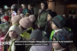 Rozsvícení vánočního stromu přihlíželo v Čeladné plné náměstí