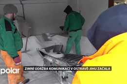 V ulicích Ostravy-Jihu probíhá zimní údržba a svítí nové dekorace