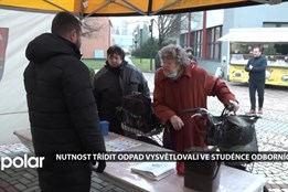 Nutnost třídit odpad vysvětlovali lidem ve Studénce odborníci