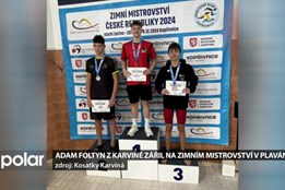 Adam Foltyn z karvinských Kosatek zářil na zimním mistrovství v plavání