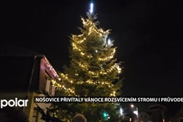 Nošovice přivítaly Vánoce rozsvícením stromu i lampionovým průvodem