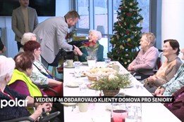 Klienti Domova pro seniory Frýdek-Místek dostali od města vánoční dárky