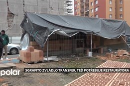 Sgrafito zvládlo transfer o dvanáct metrů, teď potřebuje restaurátora