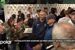 Fotbalisté MFK Karviná se před Vánoci setkali se svými fanoušky