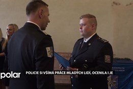 Policie si všímá práce svých mladých lidí, ocenila i je