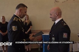 Oceněného policistu má také služebna ve Studénce