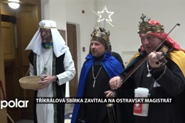 Tříkrálová sbírka zavítala na ostravský magistrát. Přispívat lze i do online kasičky