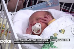 Karviná obdarovala první novorozené i poslední silvestrovské dítě