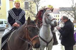 Průvod tří králů na koních prošel centrem Hodonína