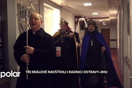 Tři králové navštívili i radnici Ostravy-Jihu