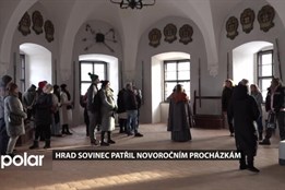 Hrad Sovinec patřil novoročním procházkám