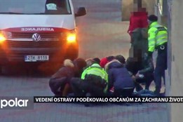 Vedení Ostravy poděkovalo občanům za záchranu života. Oživili muže, kterému se zastavilo srdce