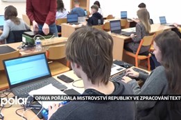 Mistrovství ČR ve zpracování textů pořádala OA a SOŠ logistická v Opavě