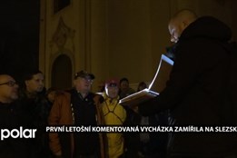 Účastníci komentované vycházky zamířili v noci Za doly Slezské Ostravy