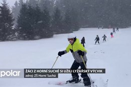 Žáci ze ZŠ v Horní Suché vyrazili na lyžařský kurz do Jeseníků.