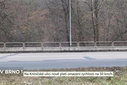 Řidiči by měli zpozornět, na Kníničské ulici nově platí 50 km/h