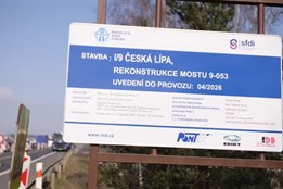 Most na silnici I/9 v České Lípě je obousměrně průjezdný