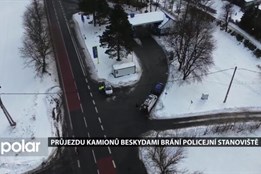 Kamiony v zimě přes Ostravici do Beskyd neprojedou, policie tu zřídila nové stanoviště