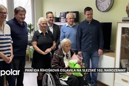 Paní Ida Říhošková oslavila ve slezskoostravském domově 102. narozeniny