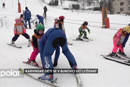 Děti z karvinských škol a školek se v Bukovci i letos učí lyžovat