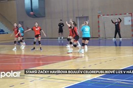 Starší žačky TJ Slovan Havířov hrají v celorepublikové lize házené