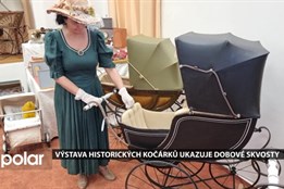 Výstava historických kočárků ve Frýdlantě nad Ostravicí ukazuje dobové skvosty