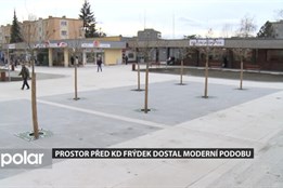 Prostor před KD Frýdek dostal moderní podobu, revitalizace vyšla na 22 milionů