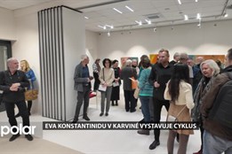 V Karviné vystavuje výtvarnice Eva Konstantinidu svou tvorbu pod názvem Cyklus