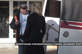 Zaměstnanec porubské radnice pomohl se záchranou života