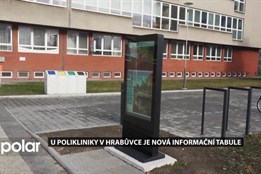 U polikliniky v Ostravě-Hrabůvce informuje o dění v obvodu nová interaktivní tabule