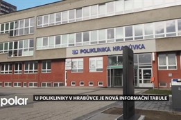 Nová informační interaktivní tabule slouží lidem u polikliniky v Ostravě-Hrabůvce