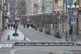 V Opavě mění sodíkuvé lampy veřejného osvětlení za úspoenější LED lampy