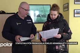 Policejní statistika za rok 2024 ukazuje, že kriminalita v Karviné klesla