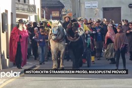 Historickým Štramberkem prošel tradiční masopustní průvod