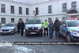 Majáky policejních vozidel se na Evropský den obětí trestných činů rozsvítily i v Karviné